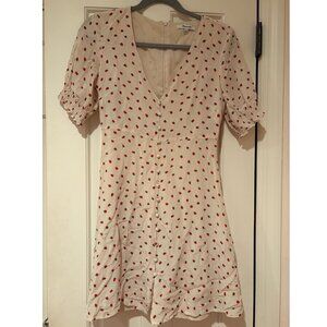 Madewell Strawberry Silk Dress